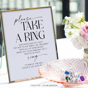 Take A Ring Game Bridal Shower Game Flyer