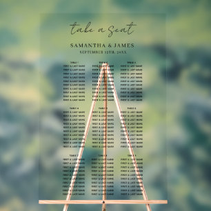 Take a Seat Stylish Wedding Seating Chart
