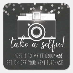Take a Selfie Customer Loyalty Sticker