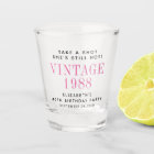 Take a Shot 40th Birthday Party Favour