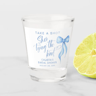 Take a Shot She's Tying the Knot Bridal Shower Glass