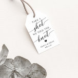 Take a Shot, We Tied the Knot Wedding Favour Gift Tags<br><div class="desc">Get the party started with these cute favour tags designed to attach to shot glasses or mini liquor bottles. Design features "take a shot, we tied the knot" in classic serif and calligraphy script lettering, along with a small heart. Personalise with your initials and wedding date beneath. Perfect for wedding...</div>