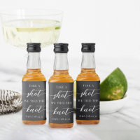 Take a Shot, We Tied the Knot Wedding Favour