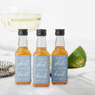 Take a Shot, We Tied the Knot Wedding Favour Liquor Bottle Label