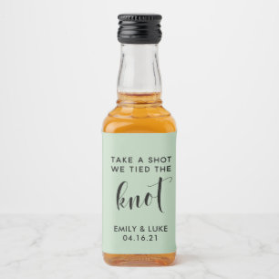 Take a Shot we Tied the Knot Wedding Favour Liquor Liquor Bottle Label