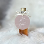 Take a Shot, We Tied the Knot Wedding Favour Tags<br><div class="desc">Get the party started with these cute favour tags designed to attach to shot glasses or mini liquor bottles. Design features "take a shot, we tied the knot" in classic serif and calligraphy script lettering on a dusty rose pink taupe background. Personalise with your initials and wedding date beneath. Perfect...</div>