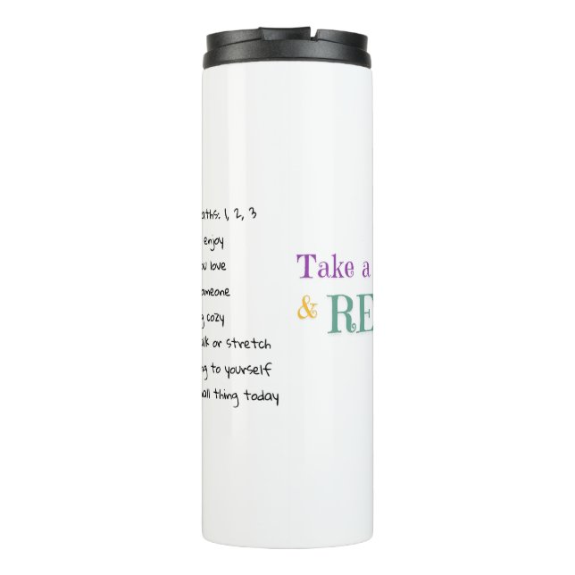 Take a Sip & Reset Mug – Motivational Check List (Back)