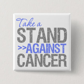 Take a Stand Against Cancer - Oesophageal Cancer 15 Cm Square Badge