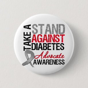 Take a Stand Against Diabetes 6 Cm Round Badge