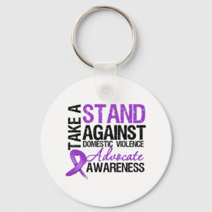 Take A Stand Against Domestic Violence Key Ring