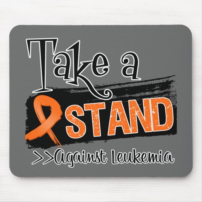 Take a Stand Against Leukaemia Mouse Mat (Front)