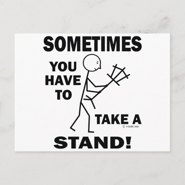 Take A Stand Postcard (Front)