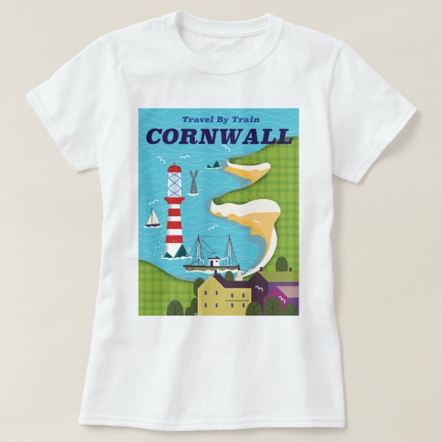Take a train to Cornwall T-Shirt (Design Front)