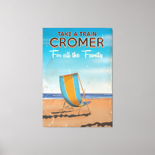 Take a Train to Cromer travel poster. Canvas Print