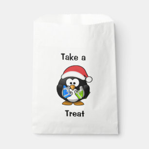 Take a Treat Cute Penguin Favour Bags