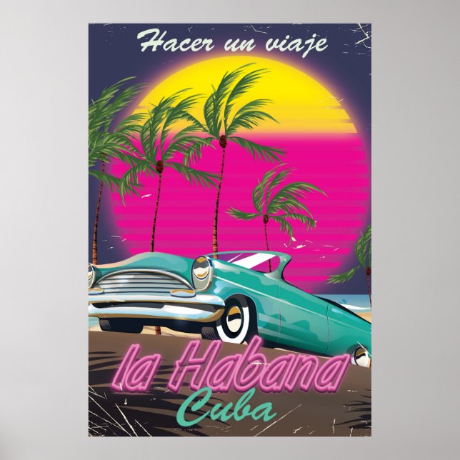 Take a Trip to Cuba reto 1985 poster (Front)