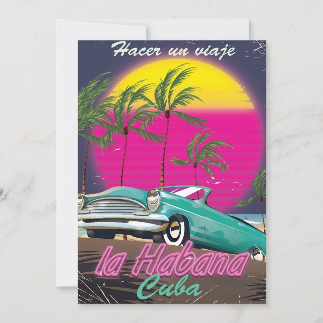 Take a Trip to Cuba reto 1985 poster (Front)