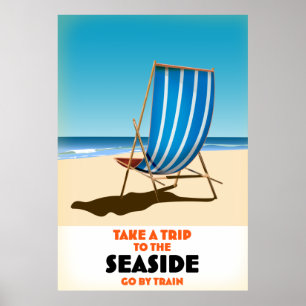 Take a trip to the seaside poster