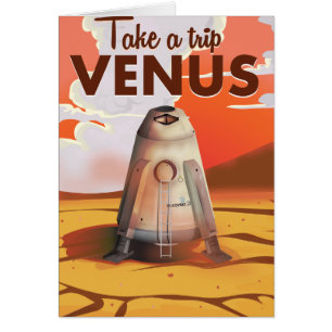 Take a trip to Venus travel art.