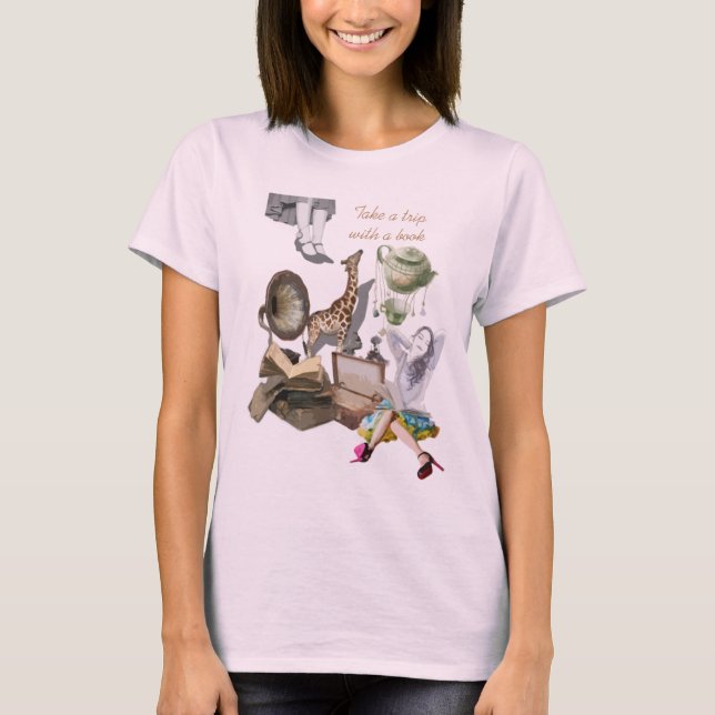 Take a trip with a book T-Shirt (Front)