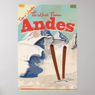 Take a Vacation - Andes vintage Vacation Poster