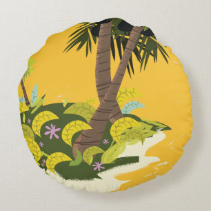 Take a Vacation Bahamas vintage travel poster Round Cushion