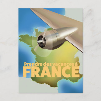 Take a vacation to France travel poster Postcard