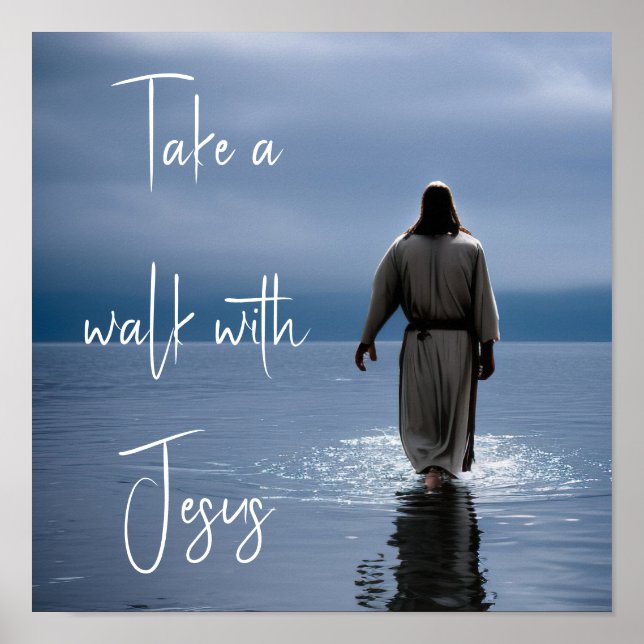 Take a walk with Jesus Poster (Front)