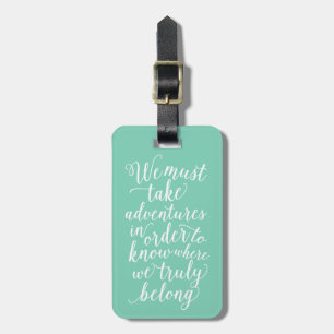 Take Adventures in Seafoam   Luggage Tag