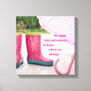 Take Adventures Rain canvas Art