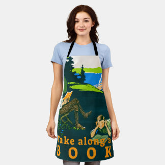 Take Along a Book Magnus Norstad 1910s Apron