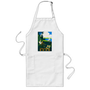 Take Along a Book Magnus Norstad 1910s Long Apron
