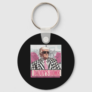 Take America Back Daddys Home Funny Pink Donald Key Ring