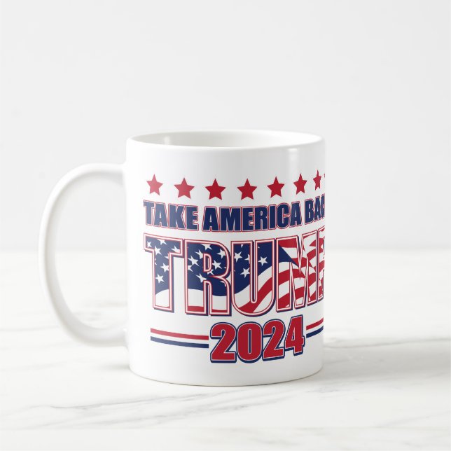 take America Back Trump 2024 Coffee Mug (Left)