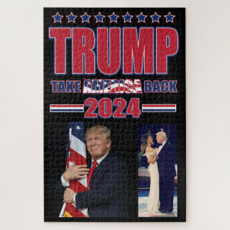 Take America Back Trump 2024 Jigsaw Puzzle