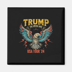 Take America Byck Trump Cowboy Rodeo Election  Magnet