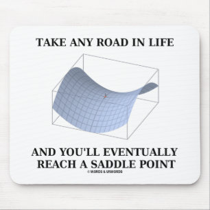 Take Any Road In Life Reach A Saddle Point (Math) Mouse Mat