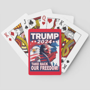 Take Back Our Freedom Donald Trump Profile 2024 Playing Cards