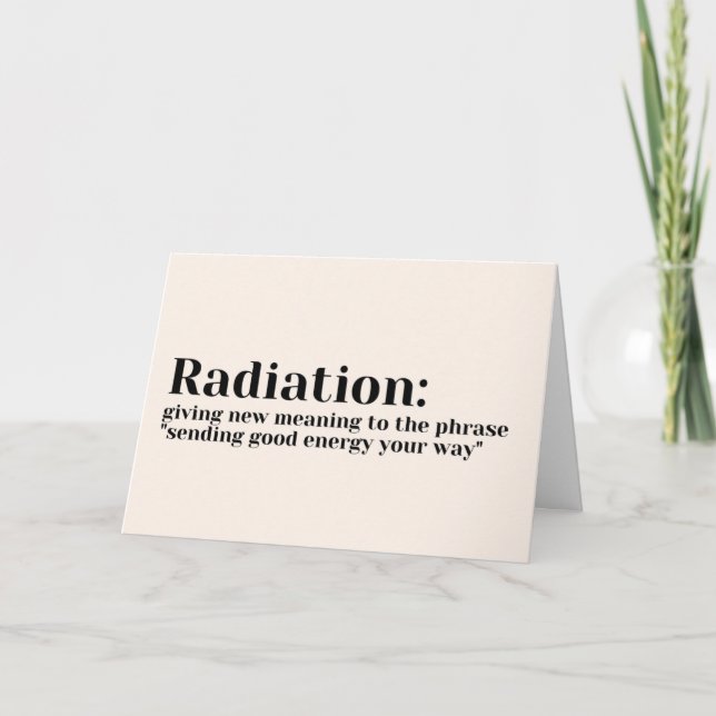 Take Care Cards - New Meaning Radiation (Front)