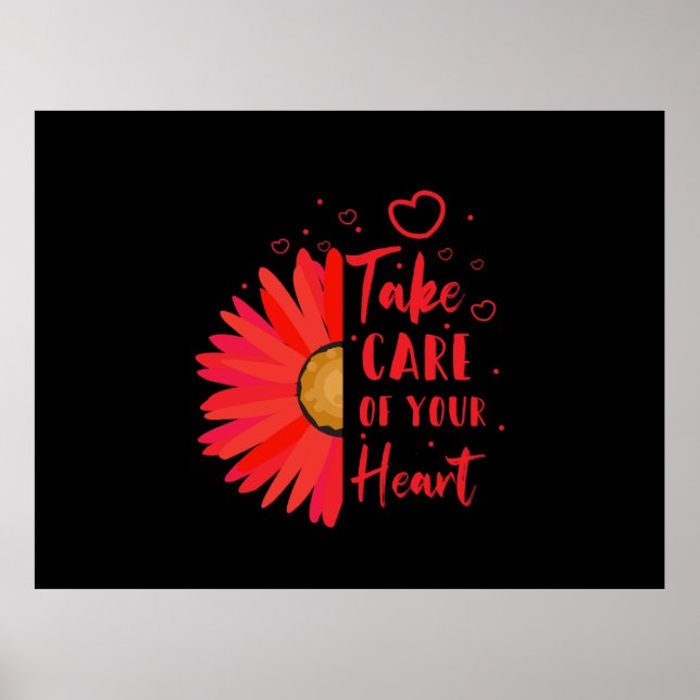 Take Care Of Your Heart Disease Awareness   Poster (Front)