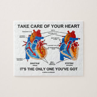 Take Care Of Your Heart It's Only One You've Got Jigsaw Puzzle