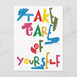 Take care of yourself postcard