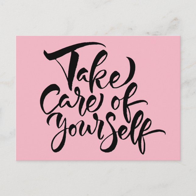 Take Care of Yourself Postcard (Front)