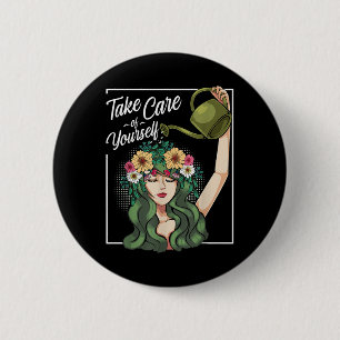 Take Care Of Yourself Self-love Body Positive Ment 6 Cm Round Badge