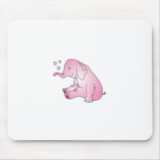 Take Care Pink Elephant Mouse Mat