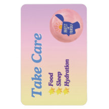 Take care self-care reminder magnet