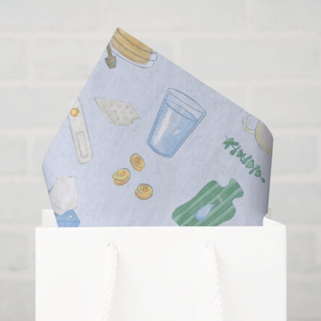 Take Care Sick Day Get Well Soon Self Care  Tissue Paper (Gift Bag)