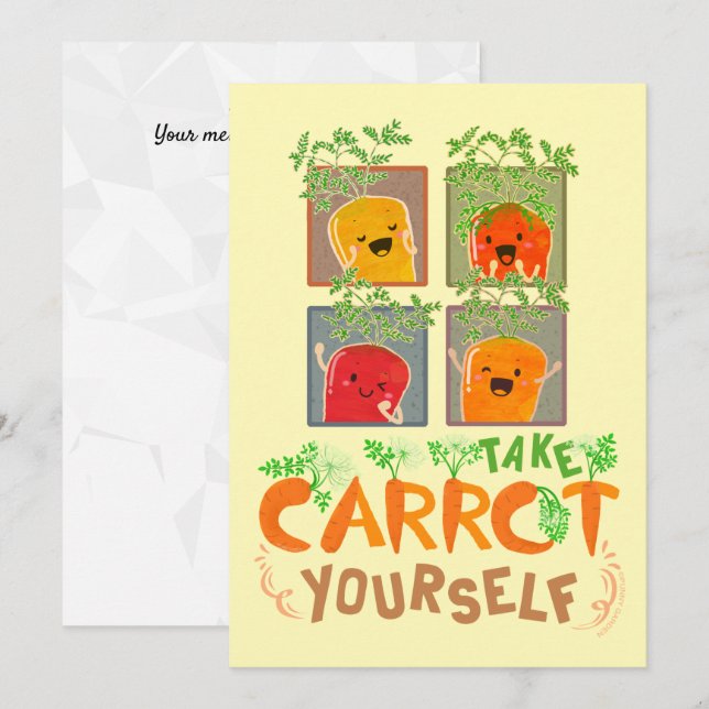 Take Carrot Yourself - Punny Garden (Front/Back)
