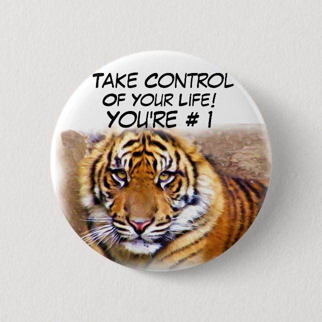 Take Control!_ 6 Cm Round Badge (Front)