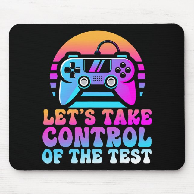 Take Control Of The Test - Game Lovers Testing Day Mouse Mat (Front)